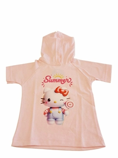 REMERA MANGA CORTA CON CAPUCHA KITTY - tienda online