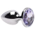 Plug Anal de Aço com pedra Cristal P - Sex Shop