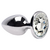 Plug Anal de Aço com pedra Cristal P - Sex Shop - loja online