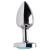 Plug Anal de Aço com pedra Cristal P - Sex Shop - loja online