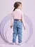 CALCA JEANS COM STRASS - Bambolê Kids