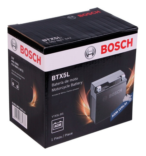 Bateria de Moto Bosch BTX5L