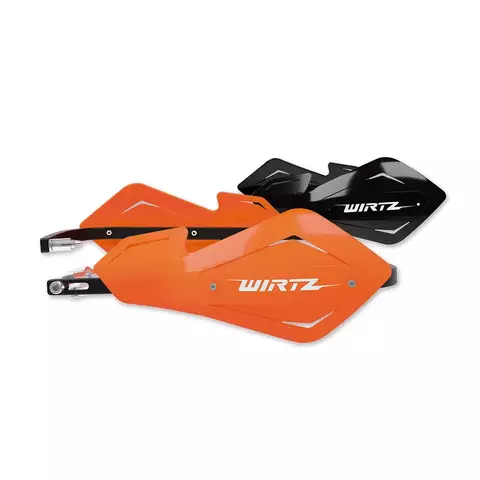 Cubremanos Wirtz shock metal alma de aluminio Naranja + Negro free