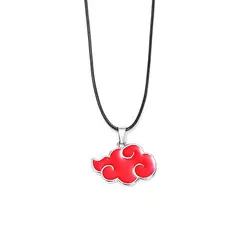 Pingente de Nuvem Vermelha da Akatsuki e Colares Konoha Shuriken
