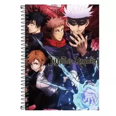 Caderno Personalizado Jujutsu Kaisen Anime - 1 matéria, 10 matérias e 20 matérias