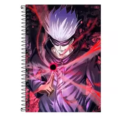 Caderno Personalizado Jujutsu Kaisen Anime - 1 matéria, 10 matérias e 20 matérias