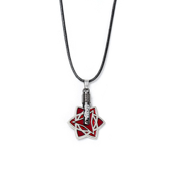 Imagem do Pingente de Nuvem Vermelha da Akatsuki e Colares Konoha Shuriken