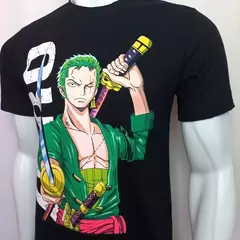 Camiseta Roronoa Zoro Camisa One Piece Luffy Blusa de Anime - Loja de animes