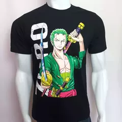 Camiseta Roronoa Zoro Camisa One Piece Luffy Blusa de Anime - comprar online