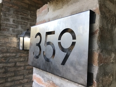 Cartel Chapa Calada De 50cm Logo Personalizado - comprar online