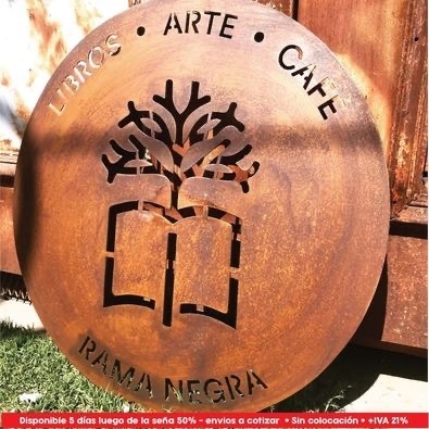 Cartel Chapa Calada De 50cm Logo Personalizado