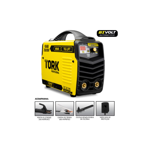 Inversora de Solda Profissional 250A Bivolt 2 em 1 Eletrodo + TIG-Lift - IE-8250-BV - Super Tork