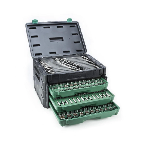 Caixa para Ferramentas Tipo Gabinete 3 Gavetas com 213 Peças - ST09512U - Sata