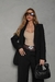 Conjunto Calça E Blazer Alongado Forrado Detalhe Bolso Duplo Com Lapela, Luiza - loja online