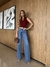 Calça Cargo Reta Cintura Alta, Jeans, Gabriela na internet