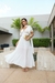 Vestido Fluido Com Babado nas Mangas Decote V Contem Faixa Para Amarração, Crepe Sandra - loja online