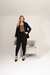 Imagem do Conjunto Calça Cenoura E Blazer Oversized, Crepe Marrant, Samantha