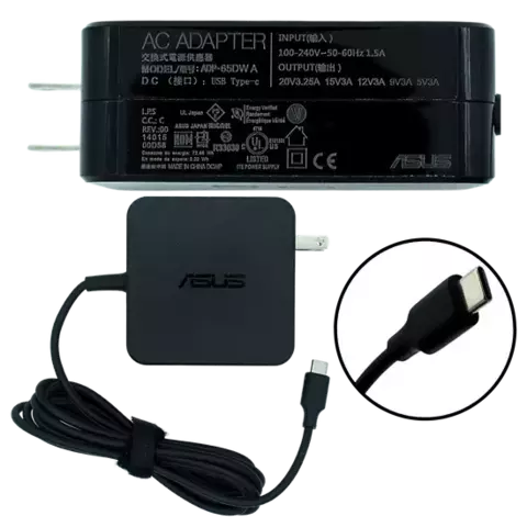 GN-AO-AS65WC Adaptador Original 65W para ASUS 20V 3.25A TIPO C / USB C AC65-00