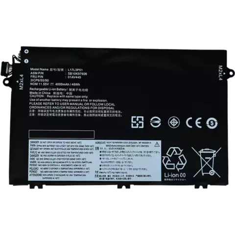 GN-EKI01AV448 Bateria 11.1V 45Wh para Lenovo ThinkPad E480 E485 E495 E580 E585 E490 E590 E595 Series 01AV448