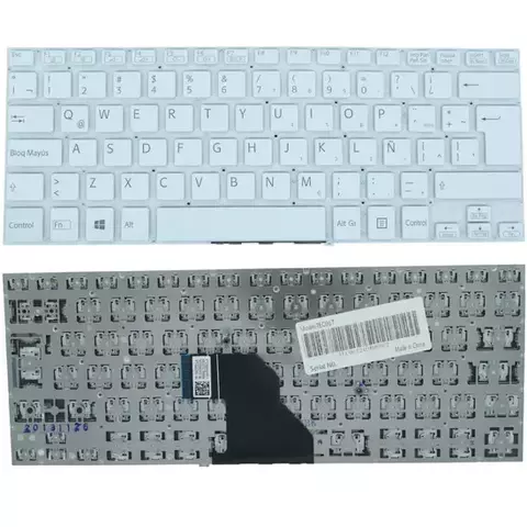 GN-TEC067 Teclado color Blanco (SP) para Sony Fit 14e Svf14 Svf14215sc