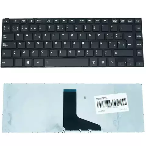 GN-TEC127 Teclado color Negro (SP) para TOSHIBA Satellite A600, Satellite M800, Satellite U400