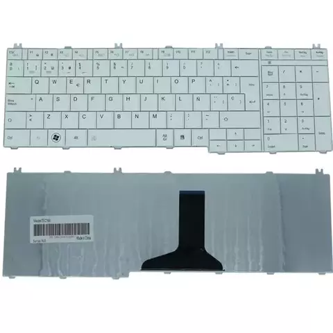GN-TEC168 Teclado color Blanco (SP) para TOSHIBA Satellite C655, Satellite C655D, Satellite C650