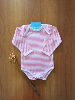 Kit 3 bodys Manga Longa Rosa - A melhor loja de roupas para seu Bebê | Pequenize