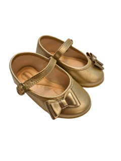 Sapatilha Infantil Boneca Dourada Pimpolho