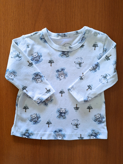 Jardineira em Moletinho com Camiseta em Algodão Egípcio - loja online
