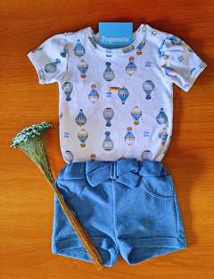 Conjunto Body e Short Balãozinho Algodão Egípcio