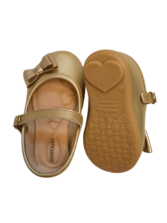 Sapatilha Infantil Boneca Dourada Pimpolho - comprar online