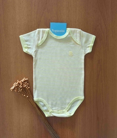 Kit 3 Bodys Manga Curta Amarelo - comprar online