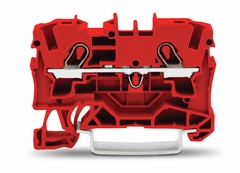 [2004-1203] TOPJOB¨S feedthrough terminal block; rail mount; 2-conductor; 6.2 mm wide; red