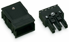 [770-103] WINSTA ¨ MIDI Socket; with strain relief housing; 3-pole; Cod. A; 400 mmþ; black