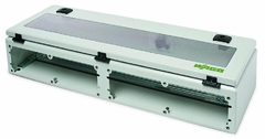 [850-815/002-000] IP65 enclosure; Sheet steel (RAL 7035); WxHxD (300x120x200 mm); without flange plate