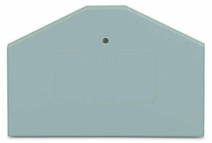 [281-312] End and intermediate plate; 2.5 mm thick; gray