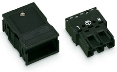 [770-113] WINSTA ¨ MIDI Plug; with strain relief housing; 3-pole; 400 mmþ; black