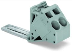 [285-407] POWER CAGE CLAMP Power tap; for 95 mmþ high-current tbs; 1000 mmþ; gray