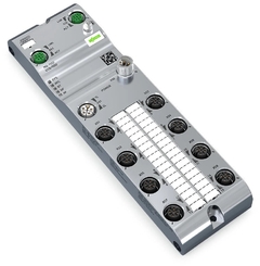 [765-1502/100-000] 16-channel digital input/output; EtherNet/IP; DC 24 V / 2.0 A; 8xM12 connection; WideLine