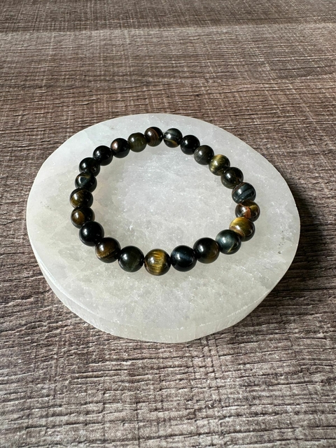 Pulseira em Olho de Falcão 8mm - Comunicação e Clareza