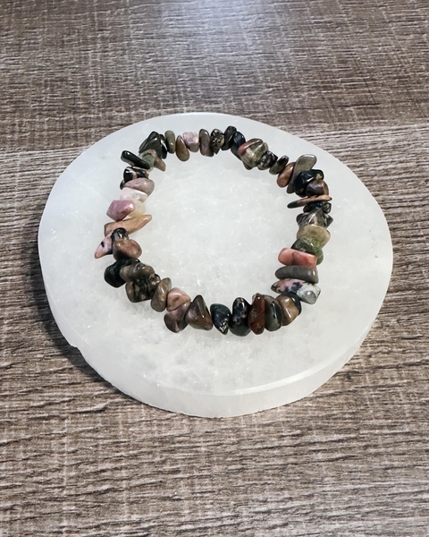 Pulseira em Rodonita - Segurança e Estabilidade
