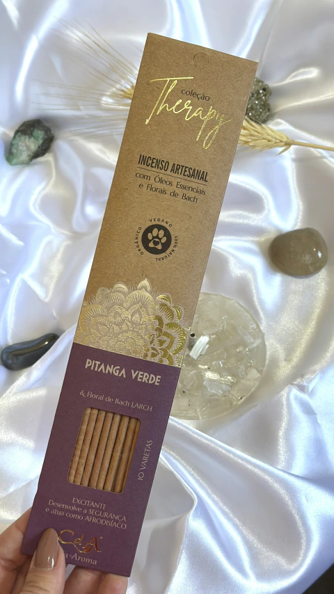 Incenso Natural Pitanga Verde (Cia do Aroma Therapy) - Segurança e Afrodisíaco