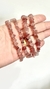 Pulseira de Quartzo Morango - Positividade e Acolhimento - LNB Cristais