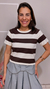 Blusa listrada tricô Daiana - comprar online