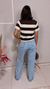 Blusa listrada tricô Daiana - loja online