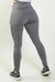 Calça Legging Cintura Alta Assimétrica com com Branco Detalhe em Tulê Cinza | REF: FDR10 - FilFitModel 