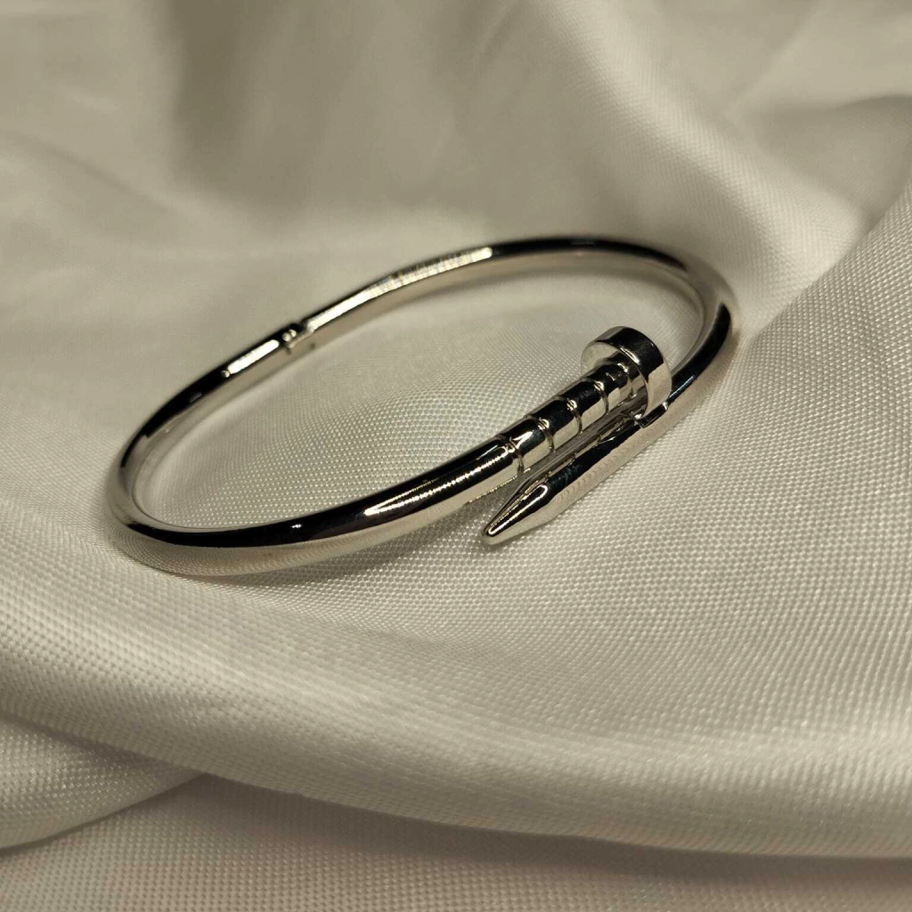 Bracelete Prego Vivi- Ródio Branco