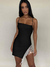 Vestido Franja Strass