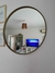 Espejo Redondo Marco De PVC 70cm Estilo Simil Hierro - DECOHOMESTORE