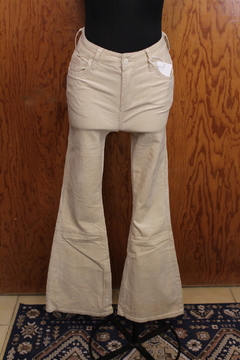 Pantalon Acampanado de Pana Beige